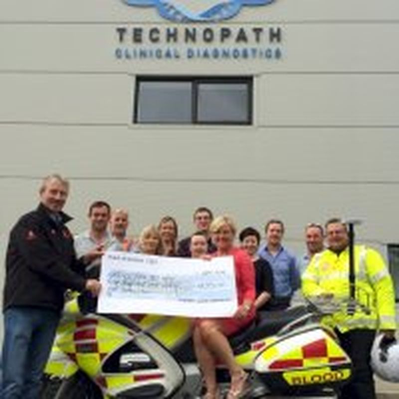 Technopath Clinical Diagnostics Raise Funds for Blood Bike Mid West